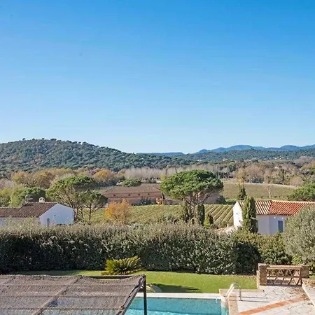 A C House With Pool & 3br 8p Gassin Apartament
