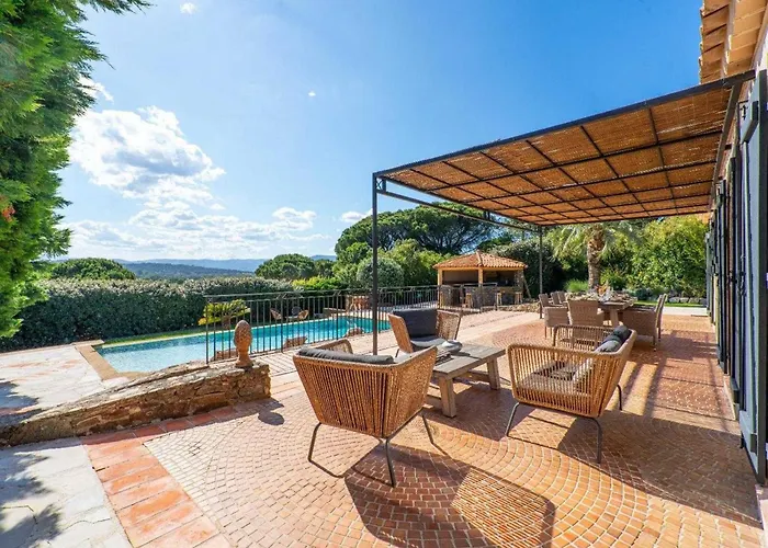 A C House With Pool & 3br 8p Gassin Apartamento Saint-Tropez